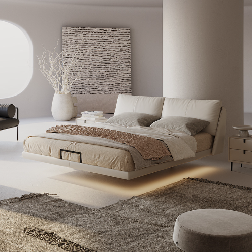 "Cream wind" floating bed