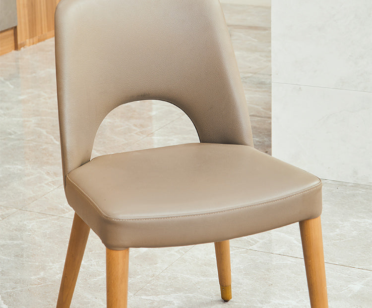 Leather dining chair