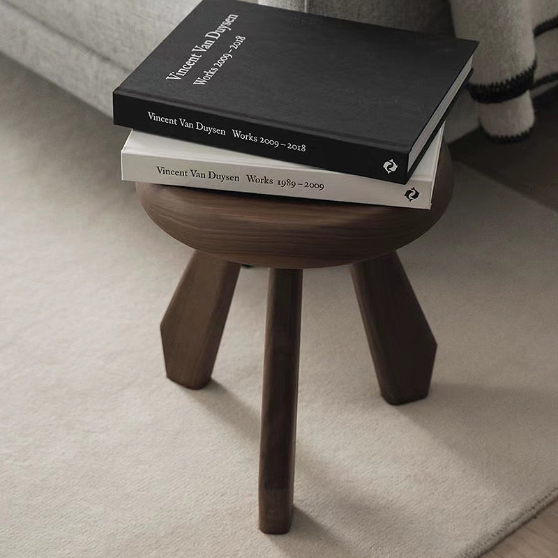 Round stool small coffee table