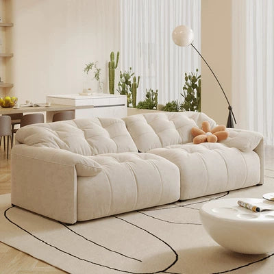 Fabric sofa with storage