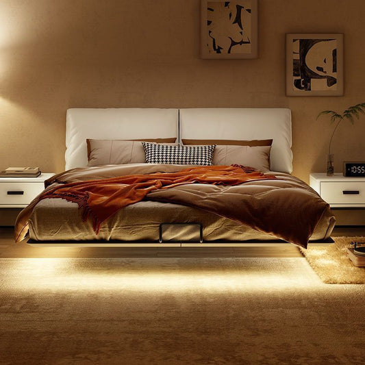 "Wabi-sabi" floating bed