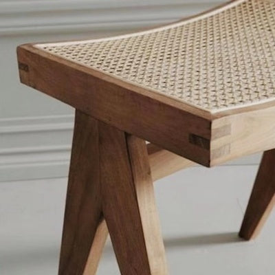 Rattan low stool