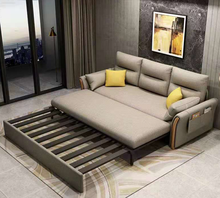 living room corner storage sofa Multi-functional pull-out sofa bed