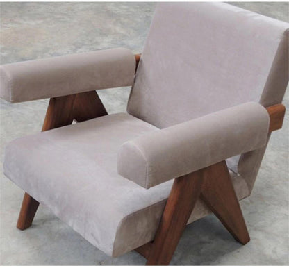 Solid wood single sofa chair