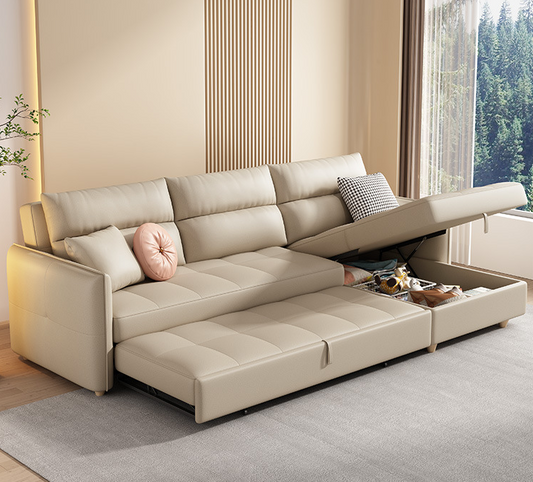 living room corner storage sofa Multi-functional pull-out sofa bed