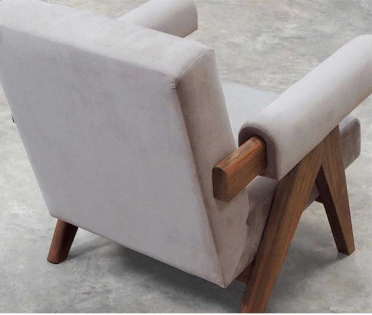 Solid wood single sofa chair