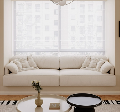 Wash-in bay window sofa