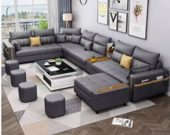 Living room combination modern homestay left and right exchange large sofa