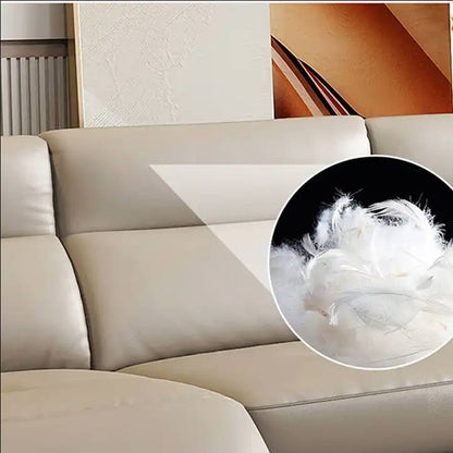 European -style leather Sofa  -3seats Functional sofa