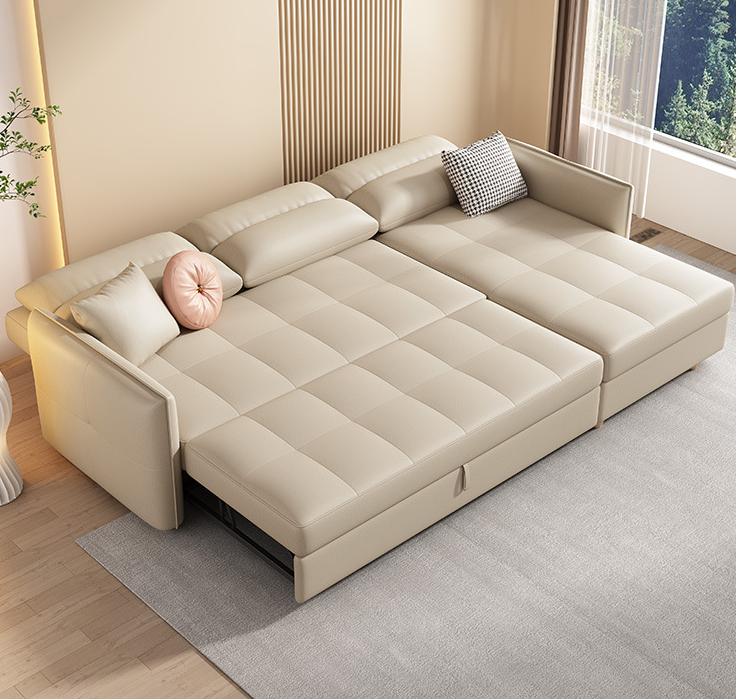 living room corner storage sofa Multi-functional pull-out sofa bed