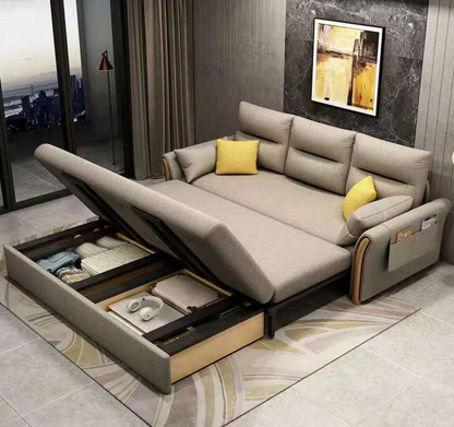 living room corner storage sofa Multi-functional pull-out sofa bed